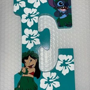 Disney lilo and stitch Handpainted letter “E”